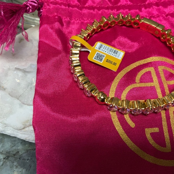 BuDhagirl ETOILE BANGLE - LIGHT PINK CRYSTAL & GWP - Picture 2 of 6